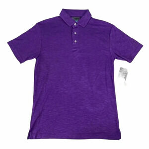 PGA Tour Stretch Purple Pak Choi Men’s Golf Polo